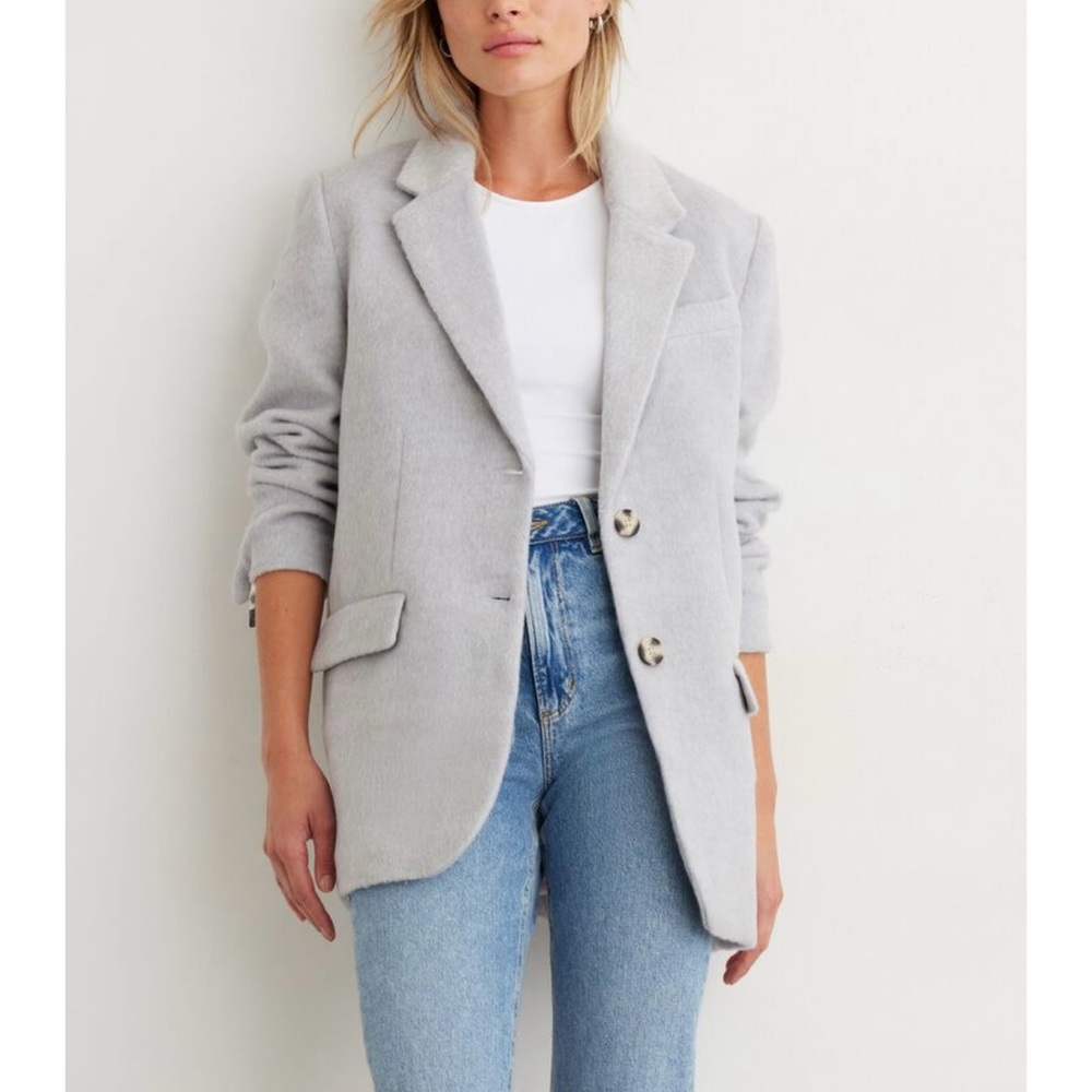 Dynamite Women's Gray Blazer Coat